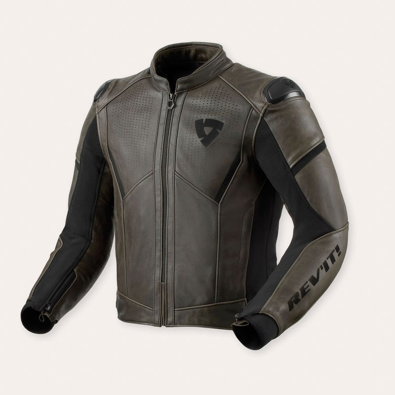 REV'IT! Parallax Motorcycle Jacket Black Olive / 46  - Customhoj