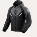 REV'IT! Quantum 3 H2O Motorcycle Jacket Black/Grey / S  - Customhoj