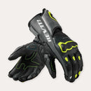REV'IT! Quantum 3 Motorcycle Gloves Grey/Neon Yellow / S  - Customhoj