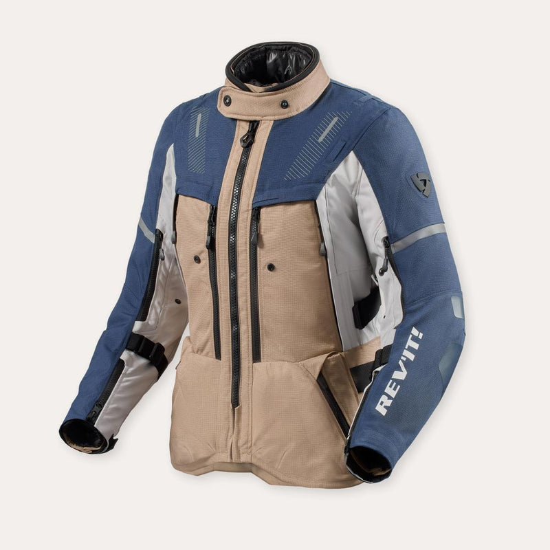 REV'IT! Sand 5 H2O Ladies Motorcycle Jacket Sand/Blue / 34  - Customhoj