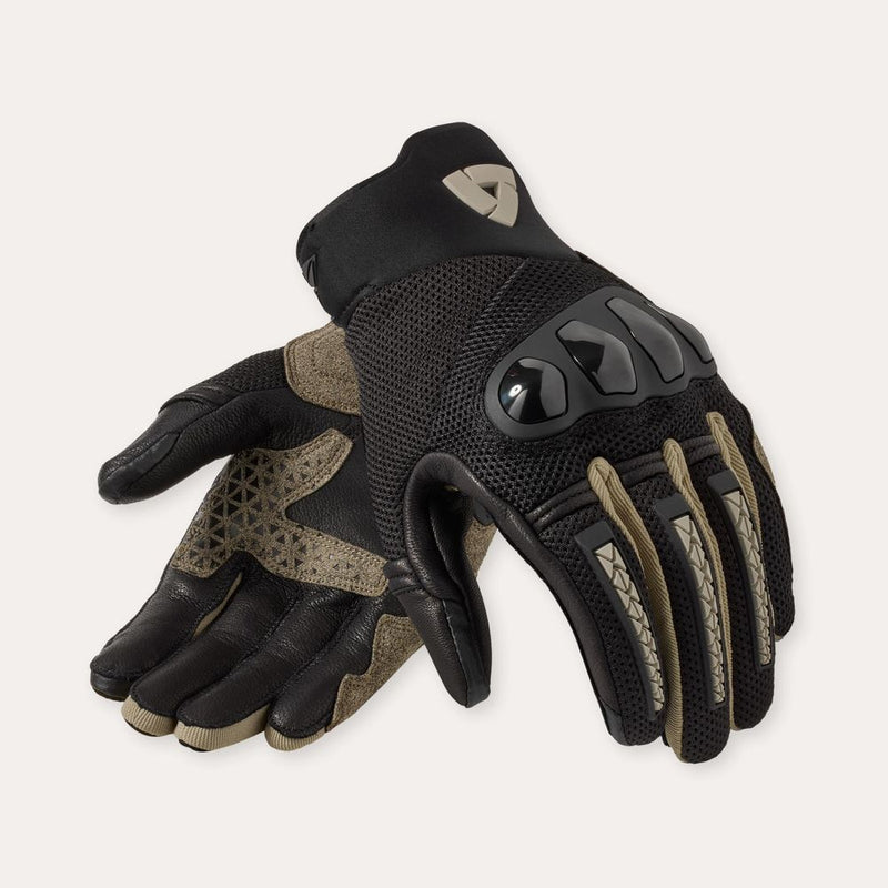 REV'IT! Speedart Air Motorcycle Gloves Grey/Sand / S  - Customhoj