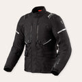 REV'IT! Vertical GTX Motorcycle Jacket Black/Silver / S  - Customhoj