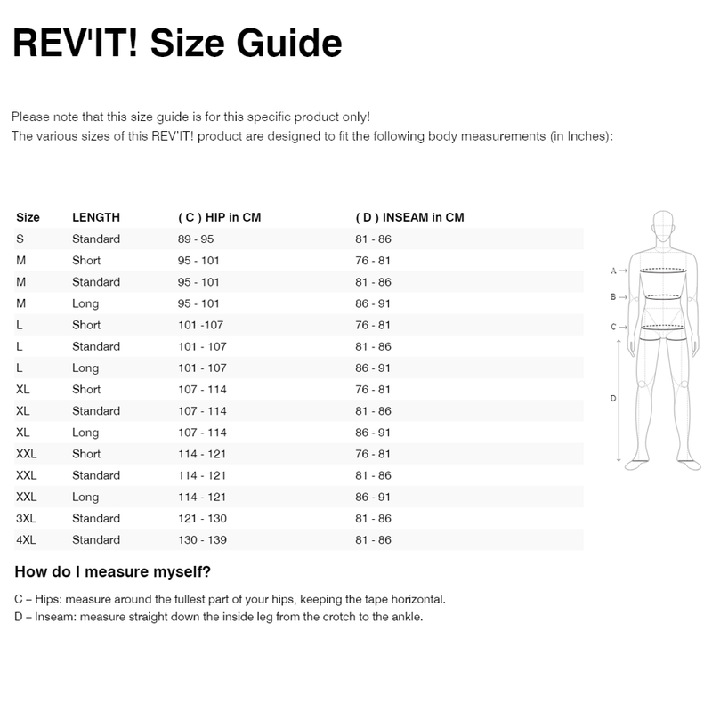 REV'IT! Vertical GTX Motorcycle Pants Black