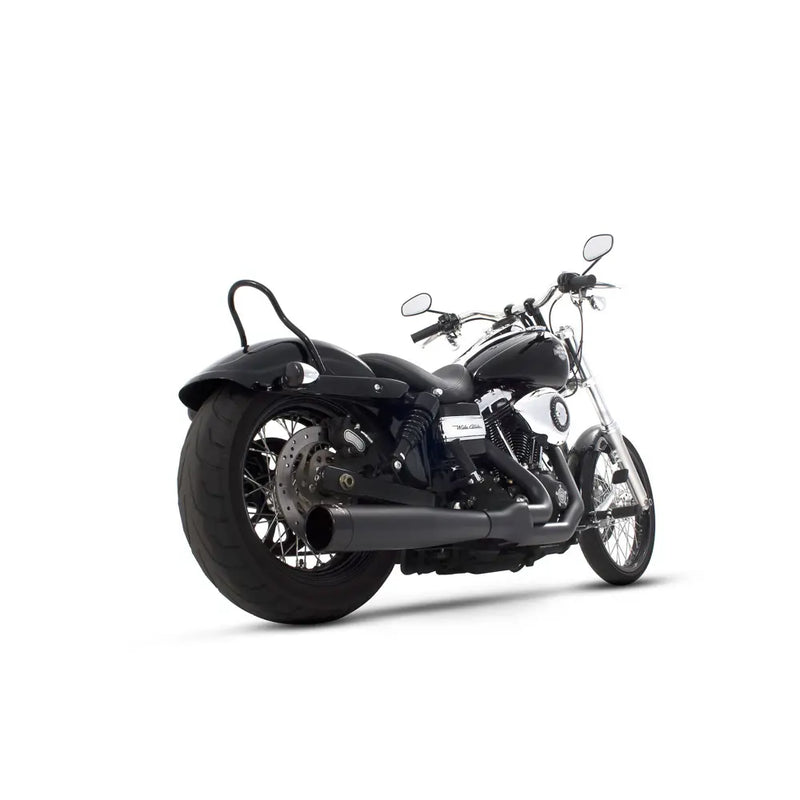 Rinehart 2-into-1 Schwarz FXD Auspuffanlage für Harley