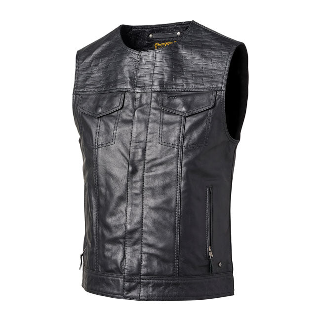 Roland Sands Design Vest Black Lightning / S Roland Sands Lewis 74 Motorcycle Vest Customhoj