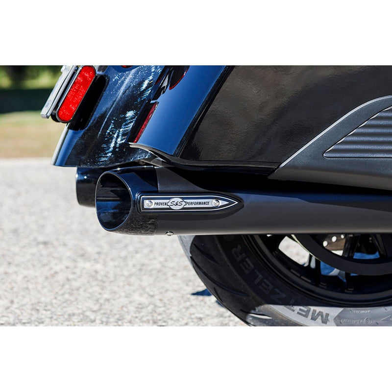 S&S Broadhead Slash Cut Slip-On Mufflers for Indian