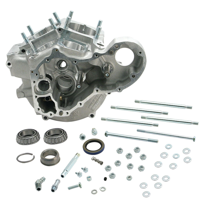 S&S Super Stock Generator Style Crankcase Assembly 1965 Panhead (stock bore & alu primary)