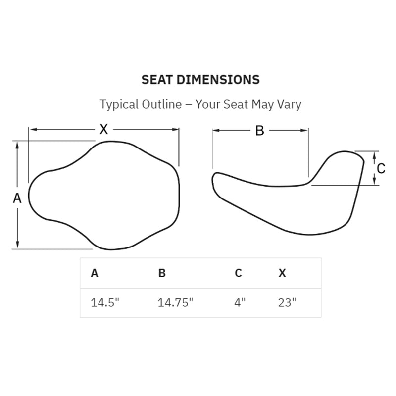 Saddlemen Dominator Low Solo Motorcycle Seat For Harley 08-24 Touring (excl. CVO)