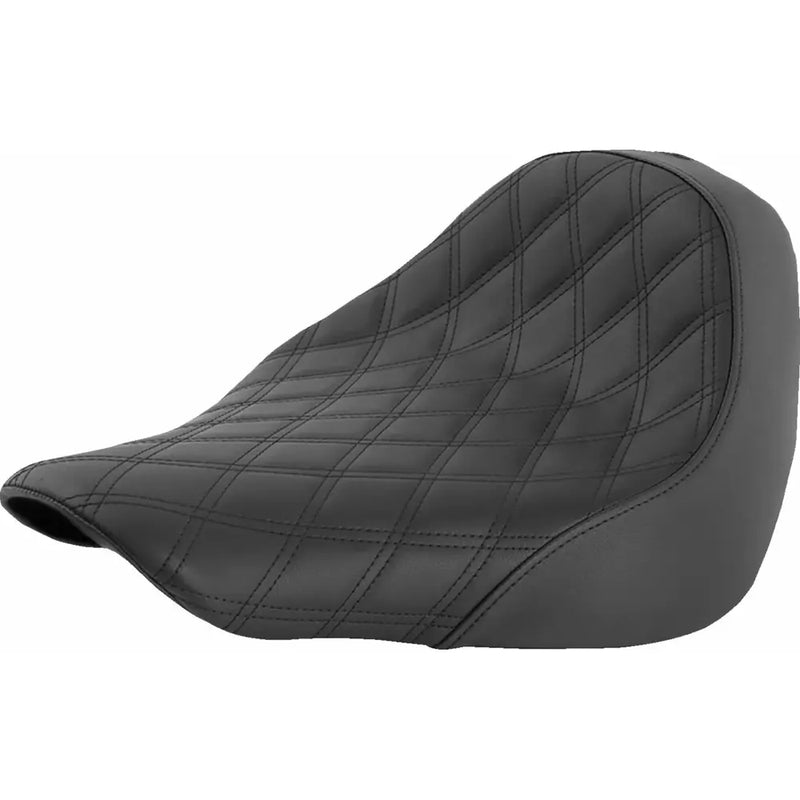 Saddlemen Renegade Lattice Stitch Solo Seat For Harley 18-24 Softail FLFB / FLFBS / Black