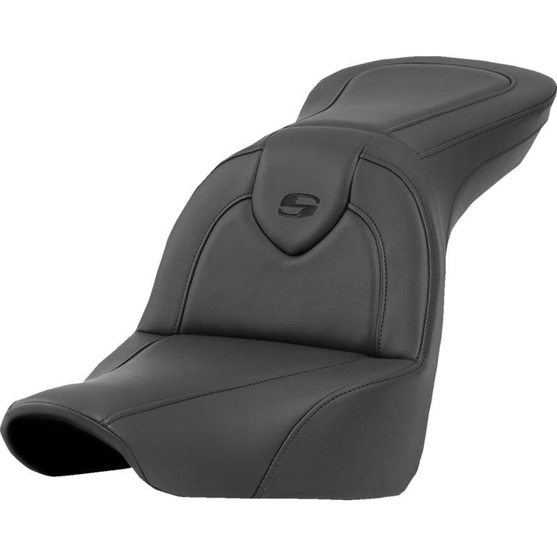 Saddlemen Roadsofa Plain Seat for Harley 18-25 Softail Sport Glide & Low Rider / S / ST / Black / Without heating / Without backrest  - Customhoj