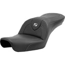 Saddlemen Roadsofa Plain Seat for Harley 96-03 Dyna (excl. Wide Glide) / Carbon Fiber / Without heating / Without backrest  - Customhoj