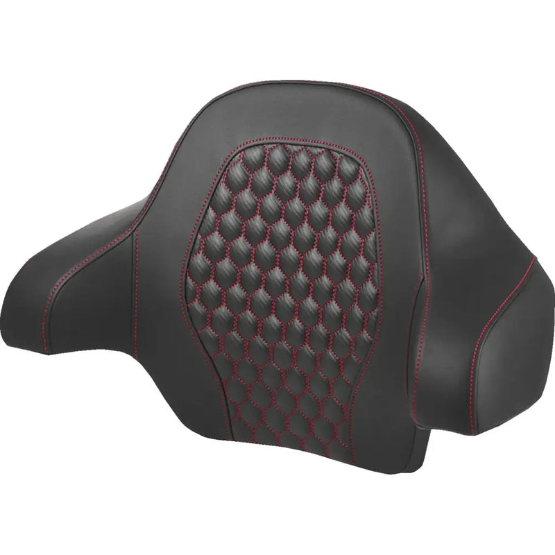 Saddlemen Roadsofa Tour-Pak Backrest for Harley 14-25 Touring (King Tour-Pak) / Honeycomb / Red  - Customhoj