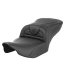 Saddlemen Roadsofa Tuck-n-Roll Seat for Harley 24-25 Touring Road Glide / Street Glide / Black / Without heating / Without backrest  - Customhoj