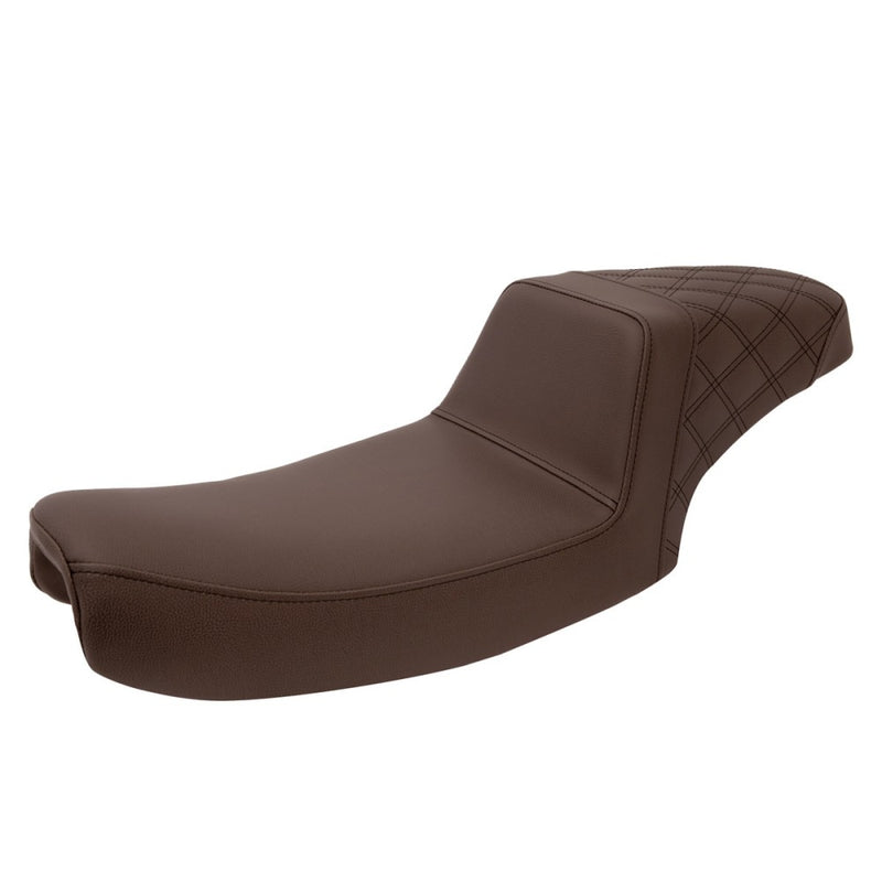 Saddlemen Step-Up Rear Lattice Stitch for Harley 91-95 Dyna (excl. Wide Glide) / Brown / Black  - Customhoj