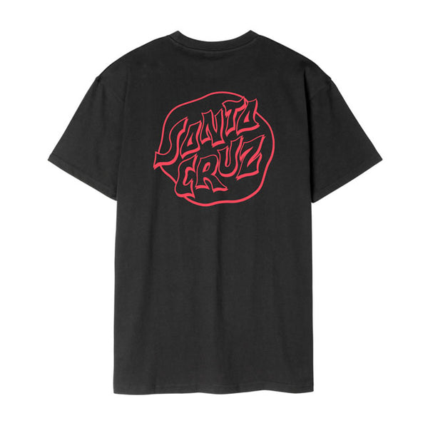 Santa Cruz Fever Dream Mono Dot T-Shirt Black / S  - Customhoj