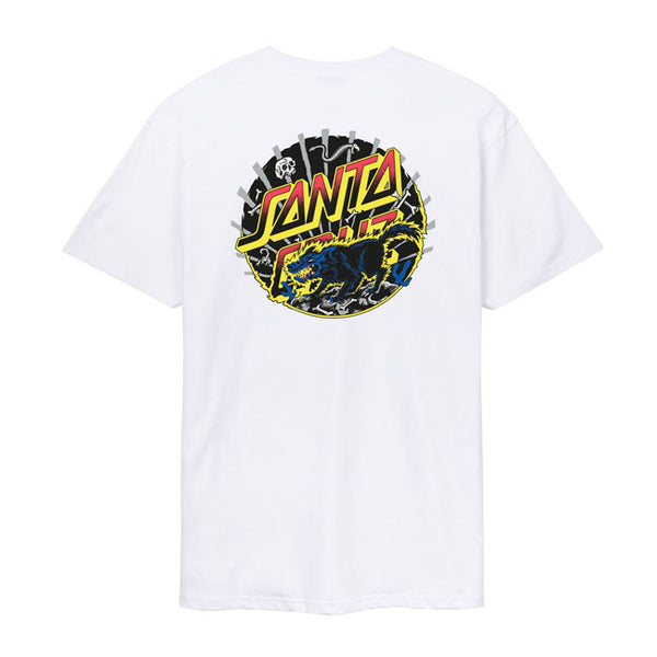 Santa Cruz Kendall Wolf Dot T-Shirt White / S  - Customhoj
