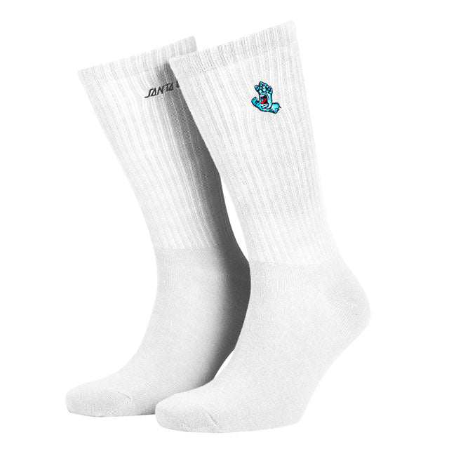 Santa Cruz Screaming Mini Hand Socks White / 42-45  - Customhoj