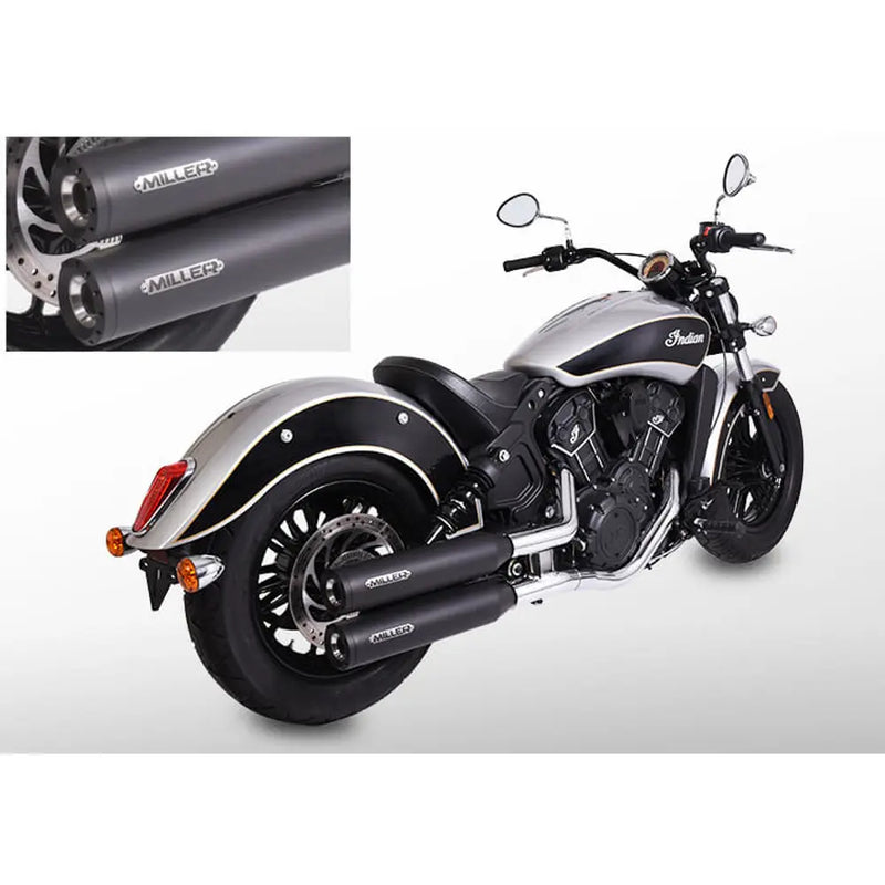 Miller Yuma Euro 3/4/5 Slip-On Schalldämpfer für Indian