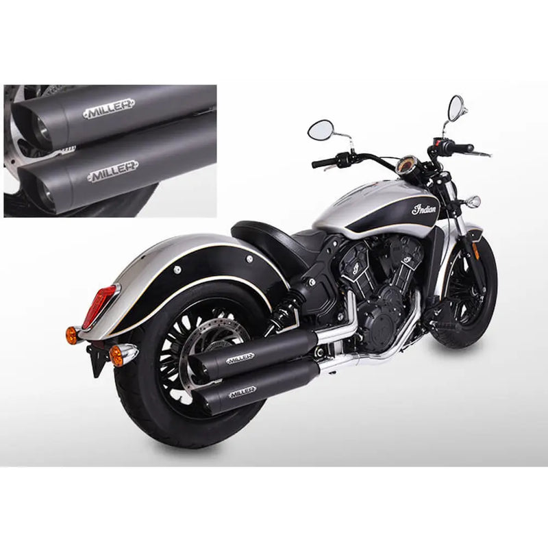 Miller Yuma Euro 3/4/5 Slip-On Schalldämpfer für Indian