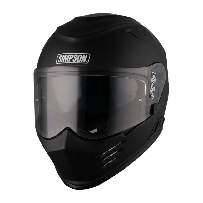 Simpson Venom Full Face Motorcycle Helmet Matte Black / XS (54cm)