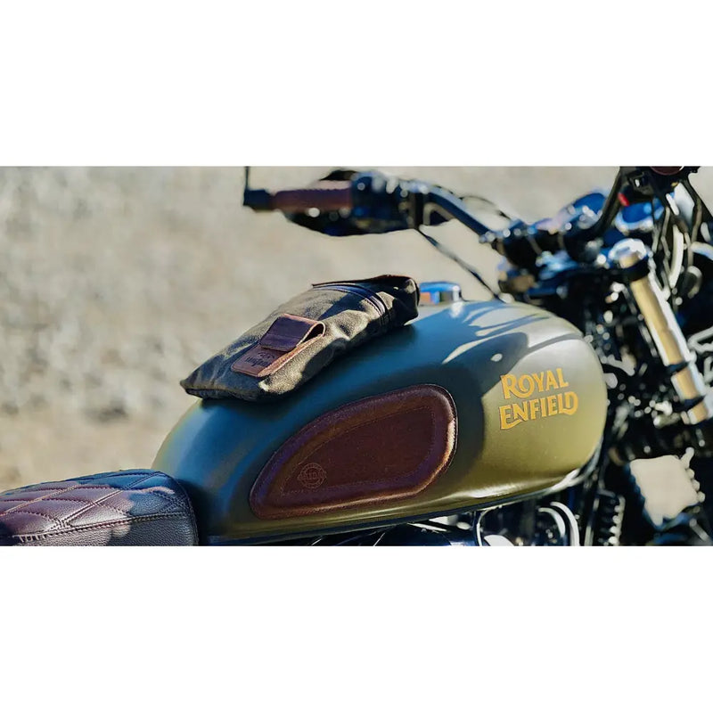 Longride Kleine Heritage Wachs-Reisetasche / Motorrad-Tankrucksack