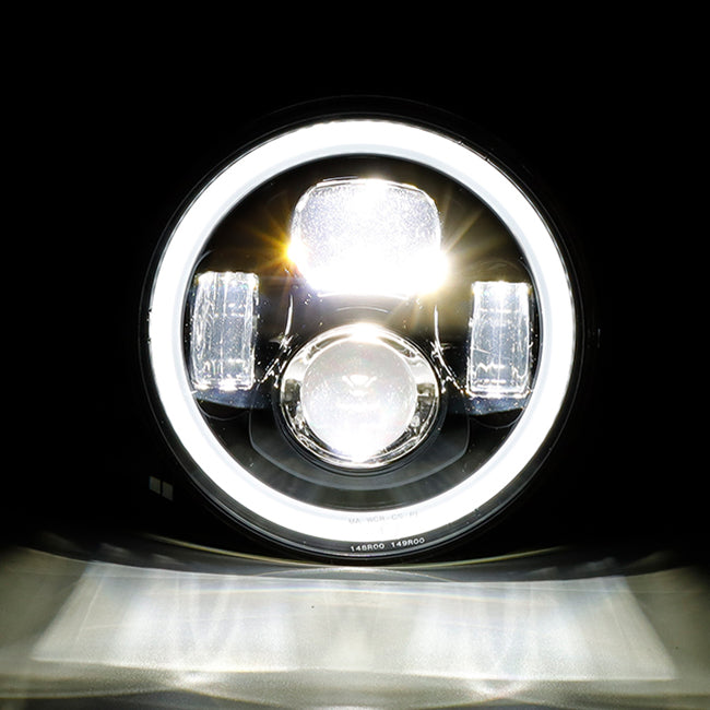 SMP Beam Dominator 7" Motorcycle LED Headlight Insert  - Customhoj