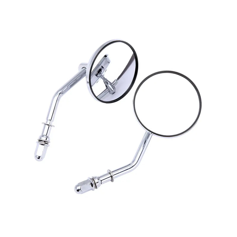 SMP Classic Vintage Motorcycle Mirror Set for Harley Chrome