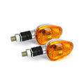 SMP Little Duke Motorcycle Turn Signals Chrome  - Customhoj