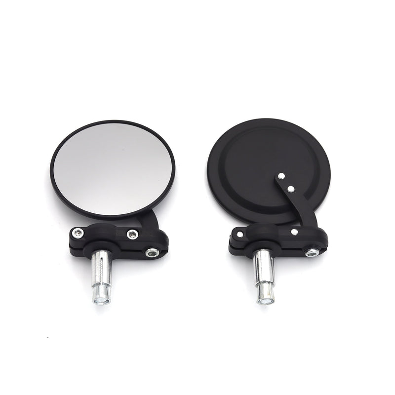 SMP Speedster Motorcycle In-Bar Mirror Set Black  - Customhoj