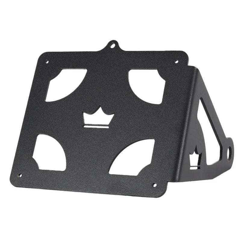 SMP Universal Side Mounted Motorcycle License Plate Bracket Matte Black  - Customhoj
