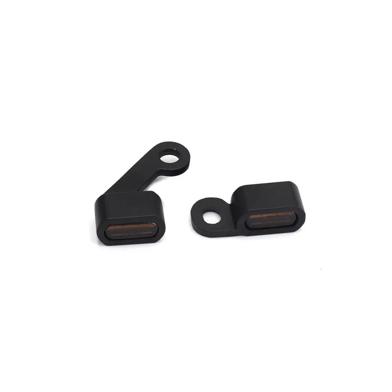 SMP Vision Below Bar LED Turn Signals for Harley 15-25 Softail (with cable clutch) / Black / Tinted