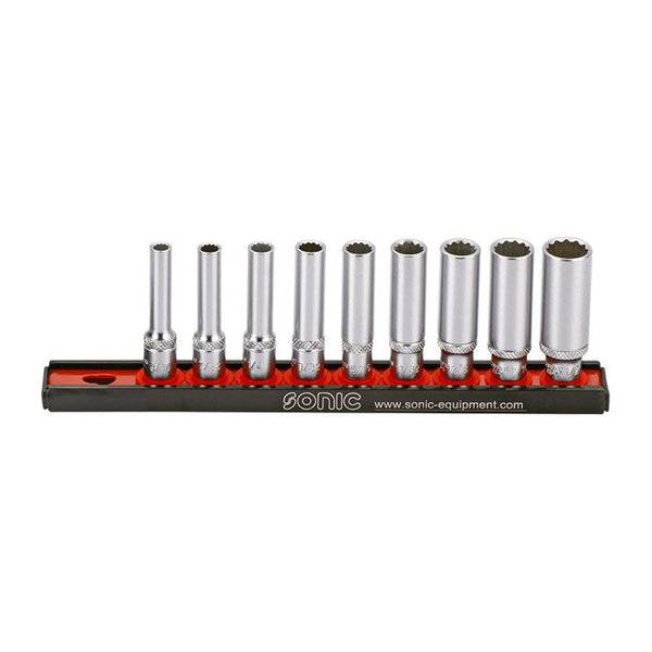 Sonic Socket Set Sonic Deep Socket Rail Set 1/4" US Sizes Customhoj