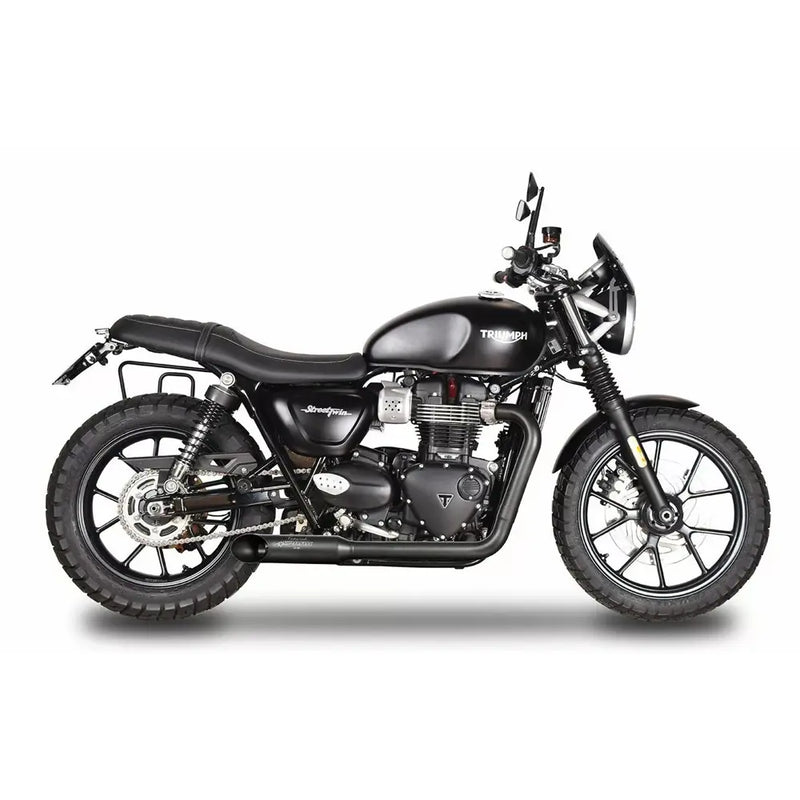 Spark Hot Road Black Exhaust System for Triumph  - Customhoj