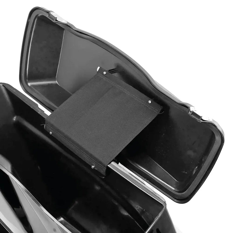 Zodiac 4" Stretched Hard Saddlebags für Harley