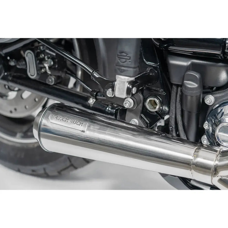 Black Duck Fighter EC Euro Approved 2-into-1 Auspuff für Harley