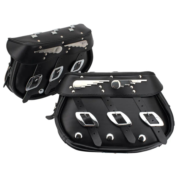 Samwel Speedking Ledersatteltaschen für Harley