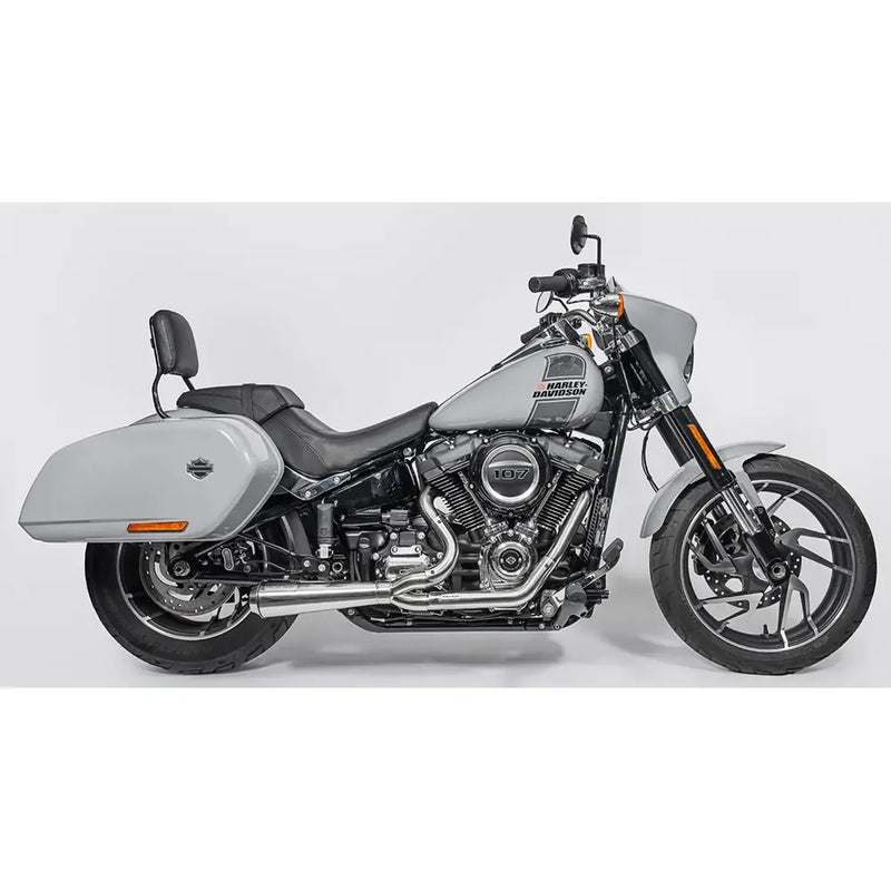 Black Duck Fighter EC Euro Approved 2-into-1 Auspuff für Harley