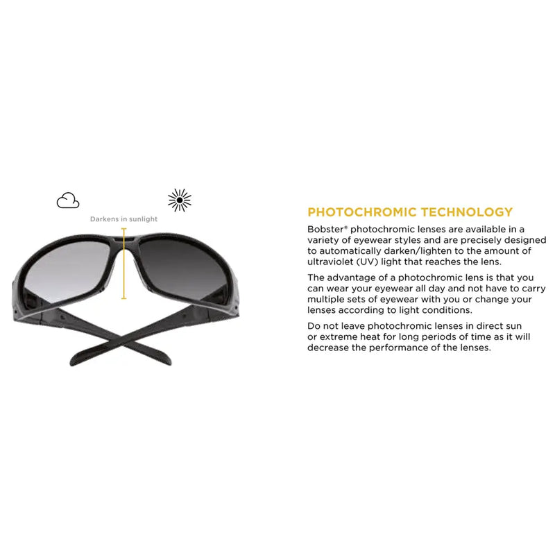 Bobster Fat Boy Photochromische Motorradbrille