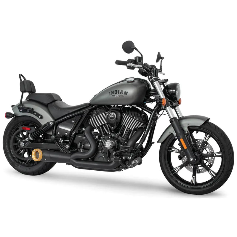 Freedom Performance Shorty Turn Out Straight Cut 2-into-1 Auspuff für Indian