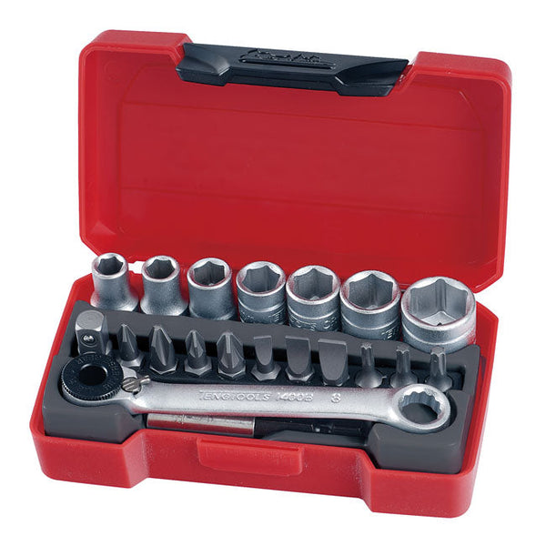 TengTools Wrench Set Teng Tools 1/4" Socket & Bits Set Metric Sizes Customhoj