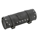 Texas Leather Motorcycle Tool Bag 3.5L / Black / Chrome  - Customhoj