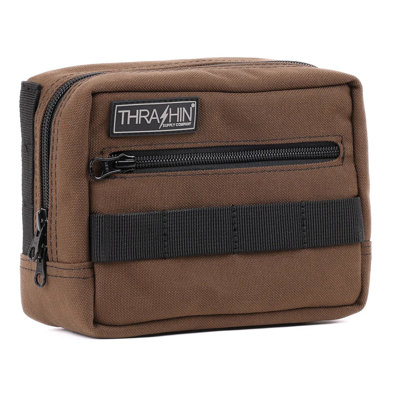 Thrashin Supply Motorcycle Handlebar Bag Brown  - Customhoj