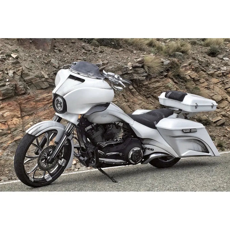 Tommy & Sons Chopped Tour-Pak for Harley 93-25 Touring  - Customhoj