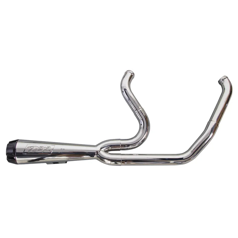Two Brothers Racing Comp-S 2-into-1 Exhaust for Harley 18-25 Softail Fat Bob / Deluxe / Slim / Street Bob / Low Rider / Standard (excl. FXLRST) / Polished Stainless steel  - Customhoj