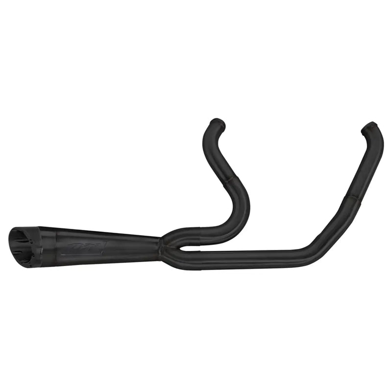 Two Brothers Racing Shorty Turnout 2-into-1 Exhaust for Harley 18-25 Softail Sport Glide / Low Rider ST / Heritage / Black  - Customhoj
