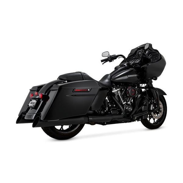 Vance & Hines Blackslash 450 Black Touring Slip-On Mufflers for Harley 17-24 Touring (excl. Trikes)