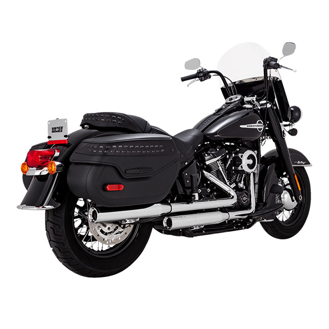 Vance & Hines Eliminator 300 PCX Slip-On Mufflers for Harley 18-24 Softail Heritage FLHC / FLHCS (read note) / Chrome