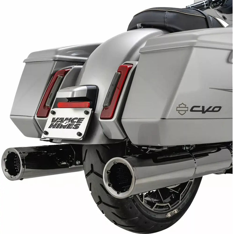 Vance & Hines Hi-Output Touring 4.5" Slip-On Mufflers for Harley 17-24 Touring / Dark Chrome  - Customhoj