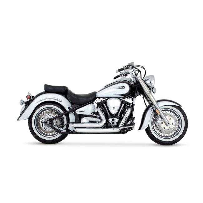 Vance & Hines Shortshots Staggered Auspuff Chrom für Yamaha