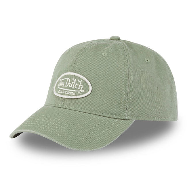 Von Dutch Badge Logo Cap Khaki  - Customhoj